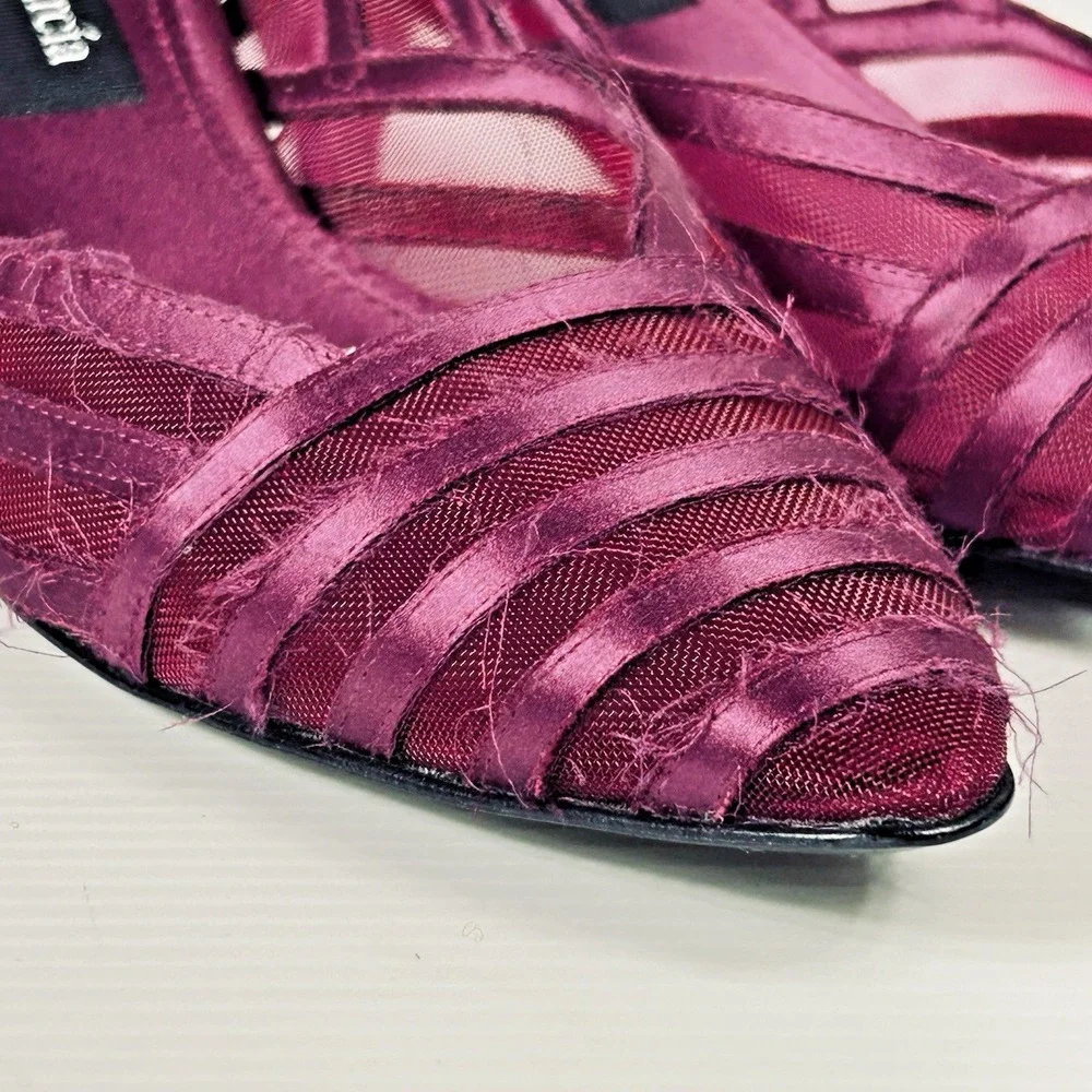 Pedro Garcia‎ Size US 6 - 6.5 EU 37 Mesh Slingback Low Pumps Purple Magenta